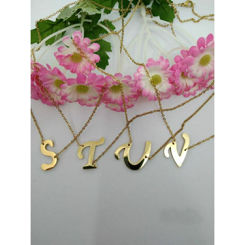 Fourfashion Kalung huruf latin titanium premium