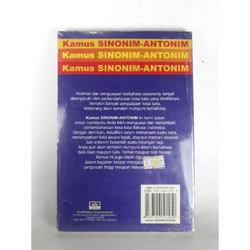 Kamus Sinonim Antonim Vri1 Shopee Indonesia