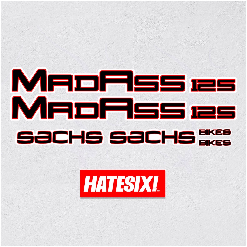 Sticker Decal minerva Madass 125 hatesix