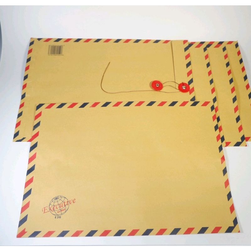 (10pcs)Amplop Coklat Air mail Tali 310 Folio / Amplop Lamaran Kerja