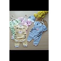 JB Nezumi Set Jumsuit Bayi 3in1 Cat Face