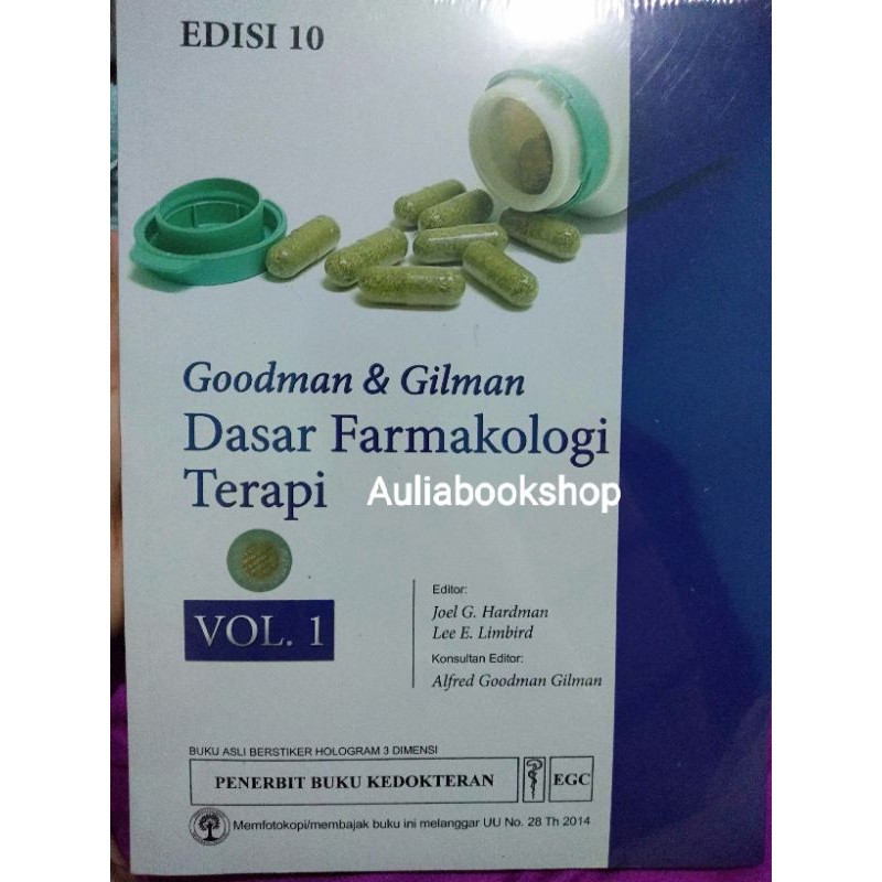 Jual Buku ORIGINAL - Buku Goodman & Gilman Dasar Farmakologi Terapi ...