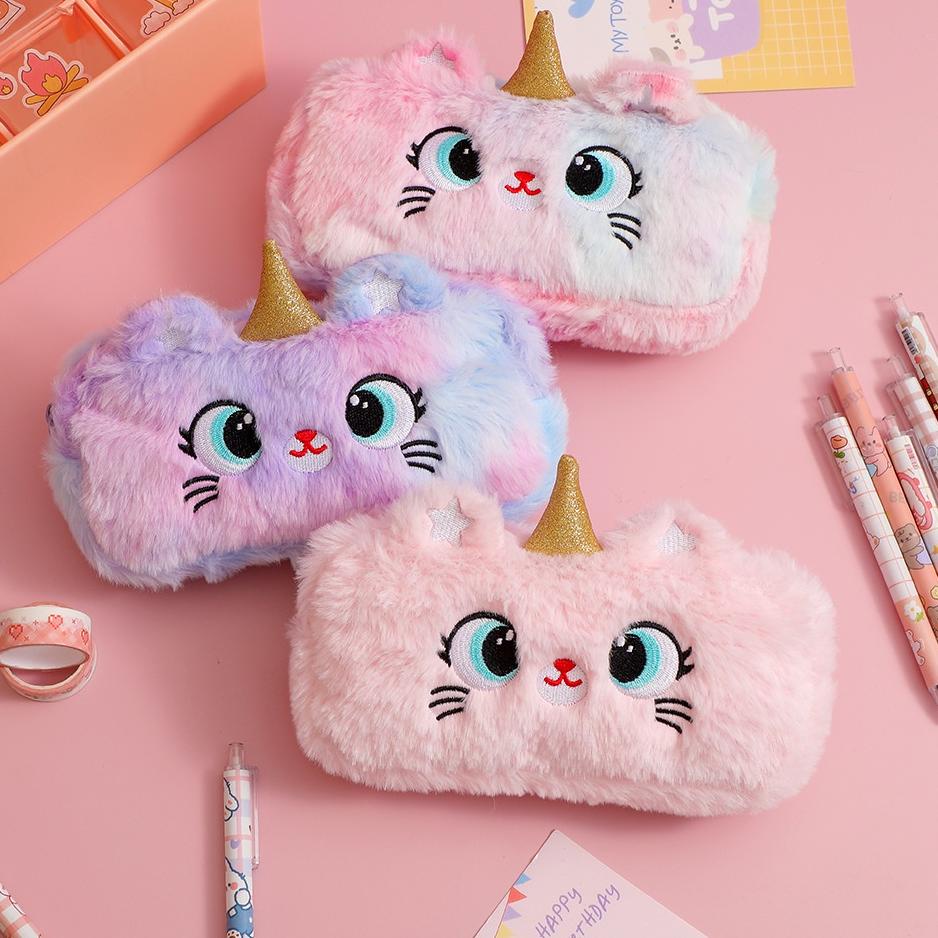 

Jaman Now.. Kotak Pensil BULU Caticorn Tempat pensil unicorn karakter import Kado Ultah anak Paud TK GEW
