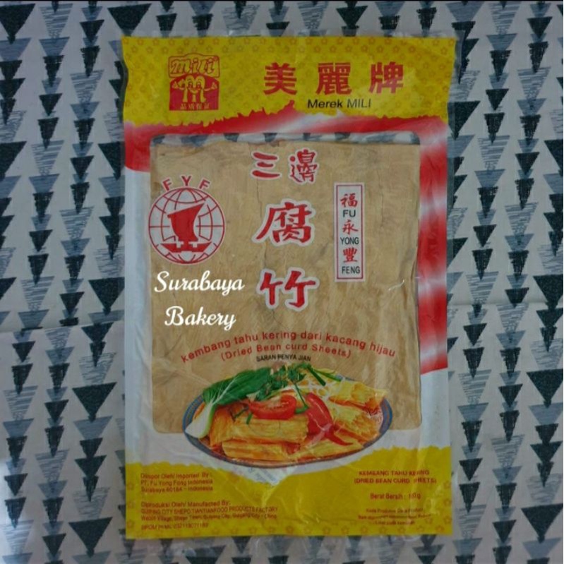 

Kembang Tahu Lebar Lembar/Dried Bean Curd Sheets Mili 100Gr