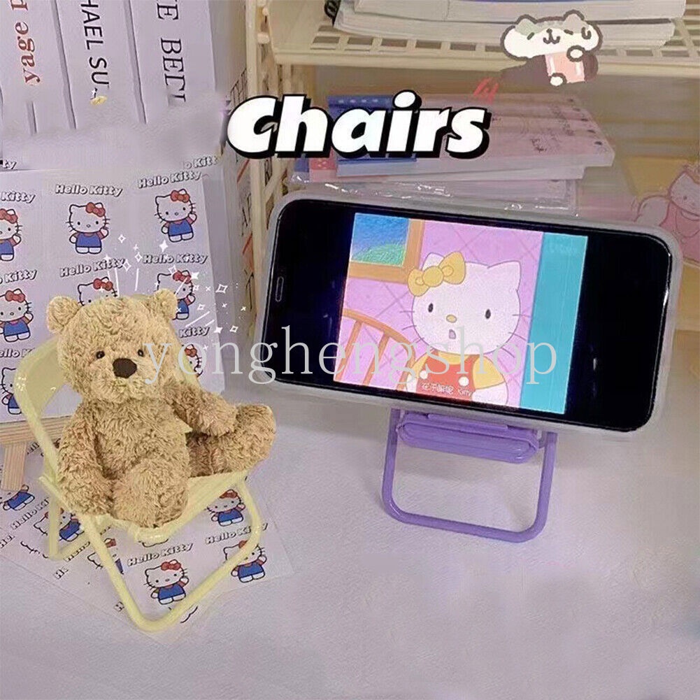 Ins Stand Holder / Dudukan Ponsel / Tablet Universal Desain Kursi Mini Portabel Untuk Dekorasi Meja / Hadiah Anak