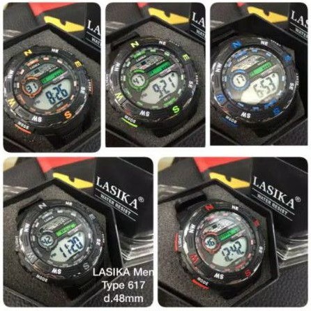 Jam tangan Lasika 617 Dewasa anti air Box original