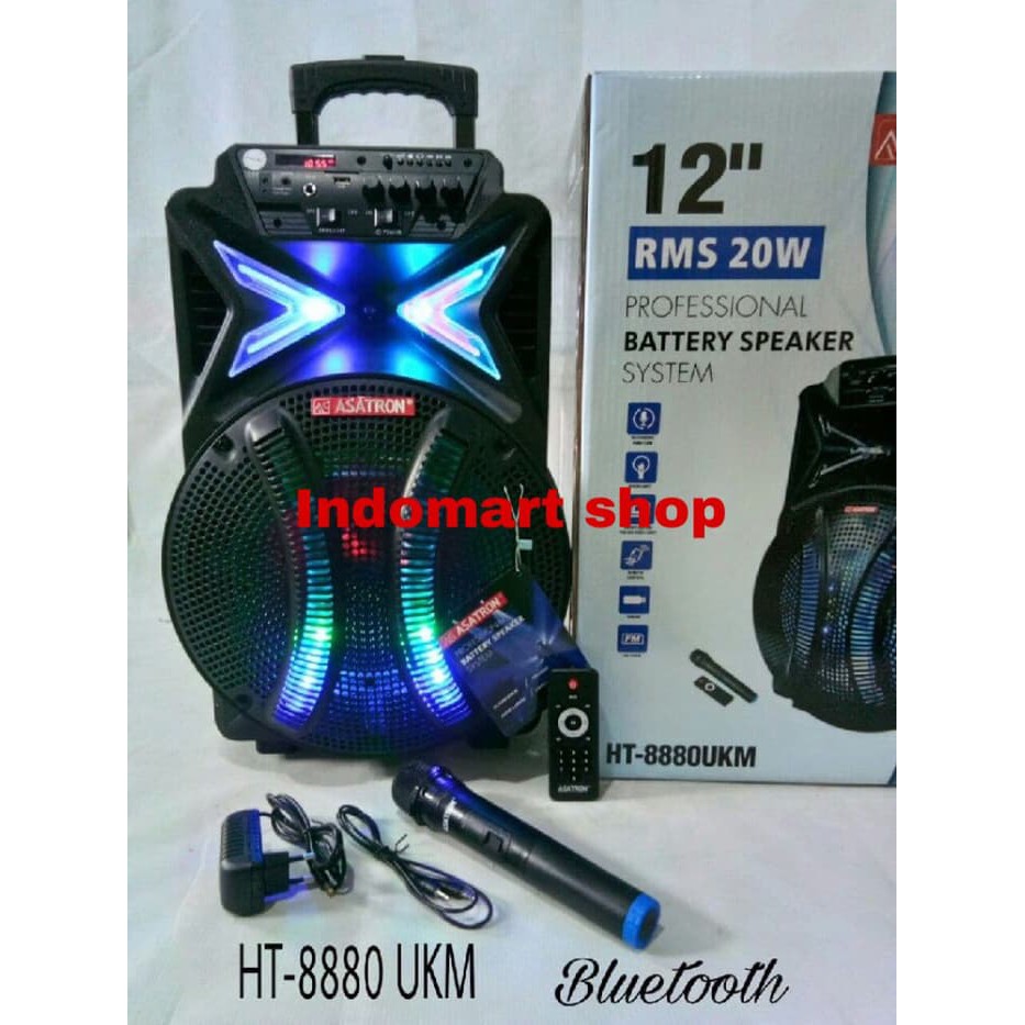 Meeting Portable ASATRON HT 8880 UKM  12 inchi  Bluetooth