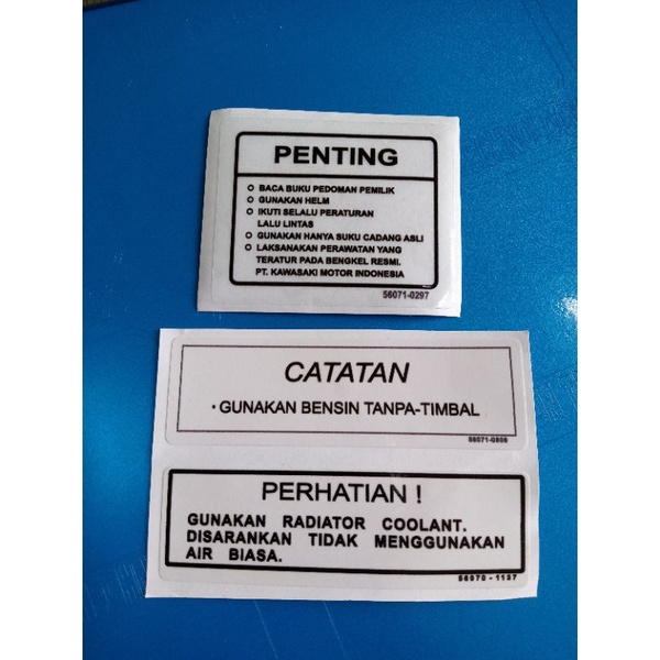 Stiker Pelengkap Stiker Rangka Ninja R Ninja RR Ninja SS