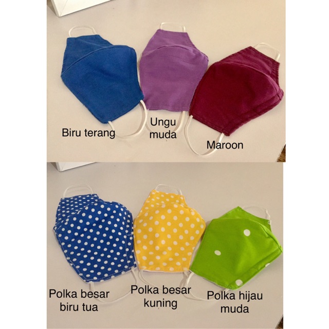 Masker Kain Katun 3 Lapis