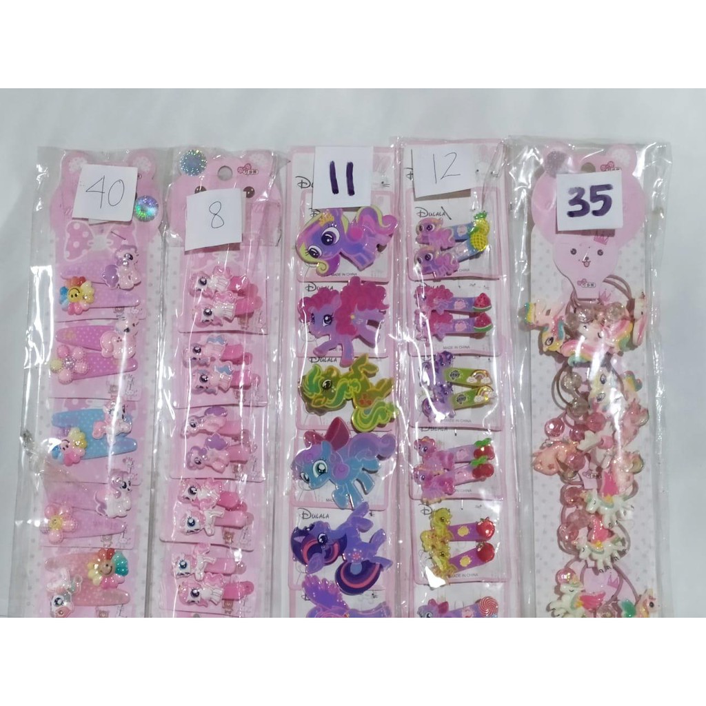 jepit rambut lucu anak karakter ikat rambut anak kado cantik  karakter unicorn dan putri duyung