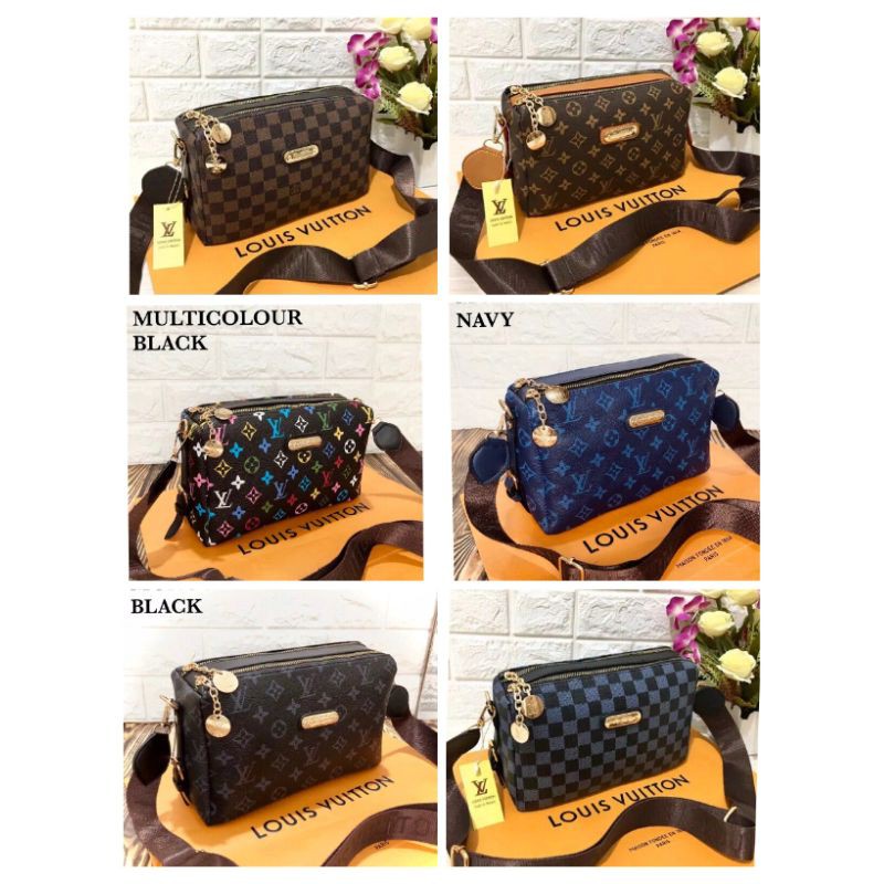 tas wanita/tas cewe/tas selempang/ransel/tas mini/tas chanel/tas Louis Vuitton SLING BAG WAIST BAG