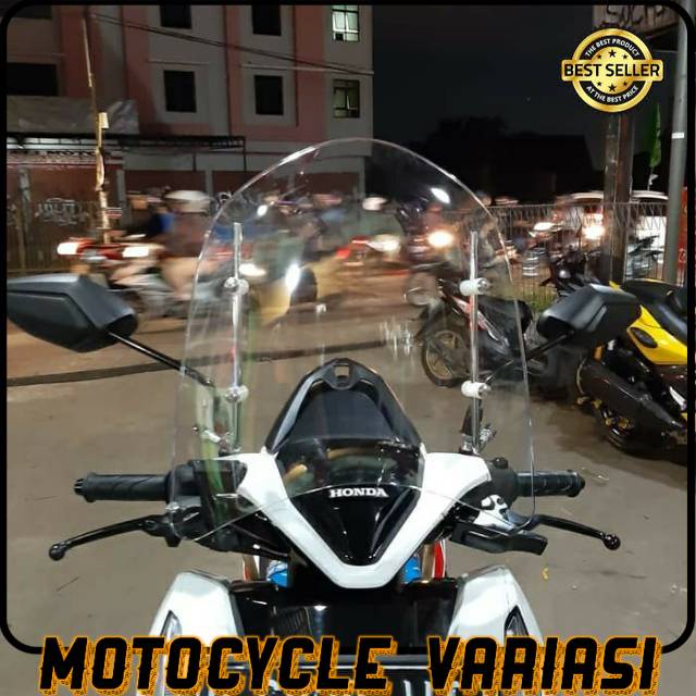 Visor windshield kaca tameng angin motor scoopy genio vario mio beat fino aerox vespa freego [COD]