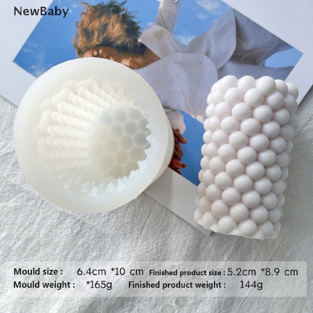 NewBaby Geometric Cylindrical Scented Candle Silicone Mold Atmosphere Decoration ID