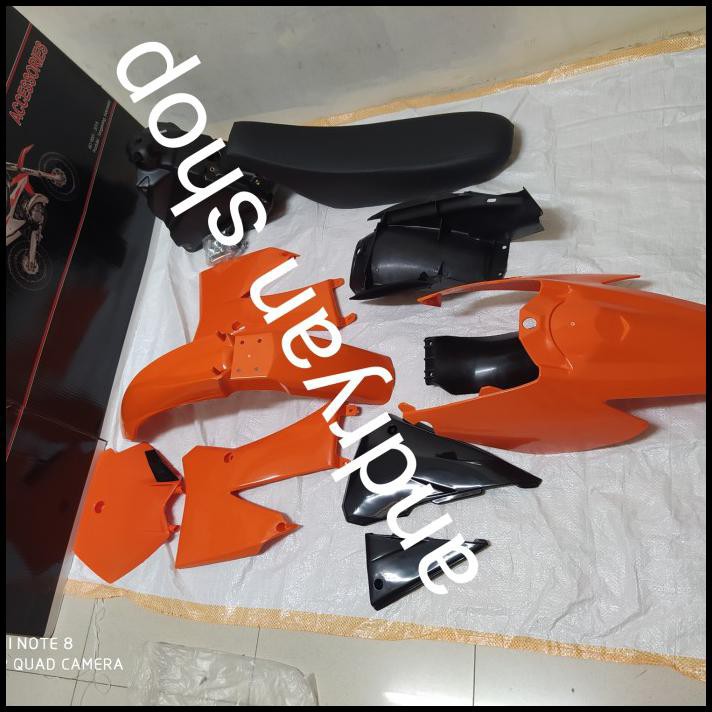 BODI FULLSET TRAIL KTM 85 LAMA BODY FULSET KTM 85 BERKUALITAS ORANGE