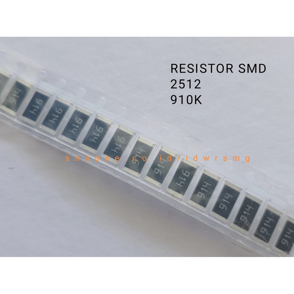 20pcs Resistor 2512 SMD 910K R 910 Kilo ohm code 914 Chip Resistor accuracy 5% 1W SMD2512