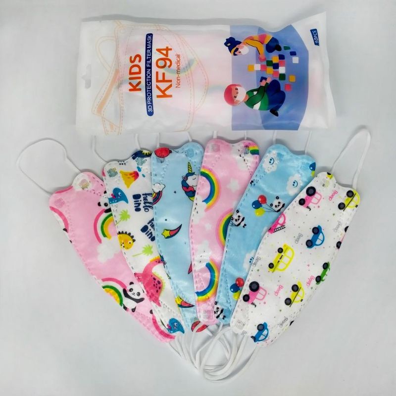 MASKER KF94 ANAK MOTIF CEWEK COWOK ISI 10 PCS