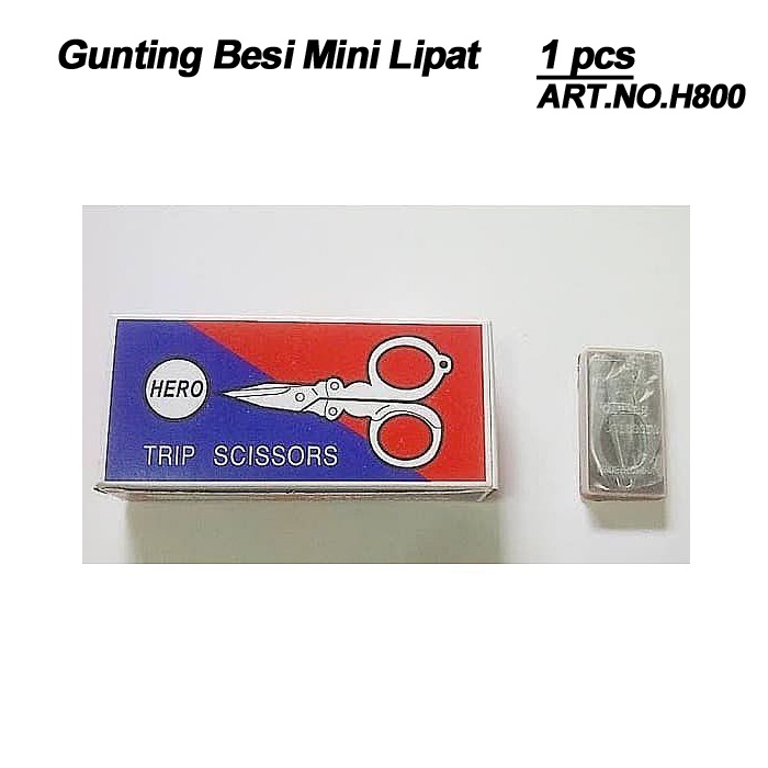 Gunting Kecil Lipat / Gunting Lipat Mini Besi 8 cm (H800) Satuan