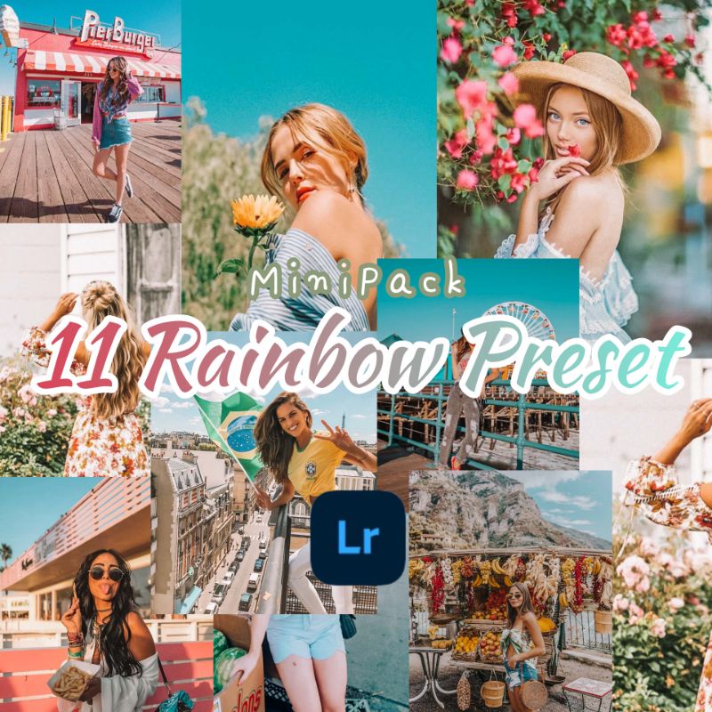 11 PRESET LIGHTROOM RAINBOW TONE // RAINBOW PRESET For IOS &amp; Android