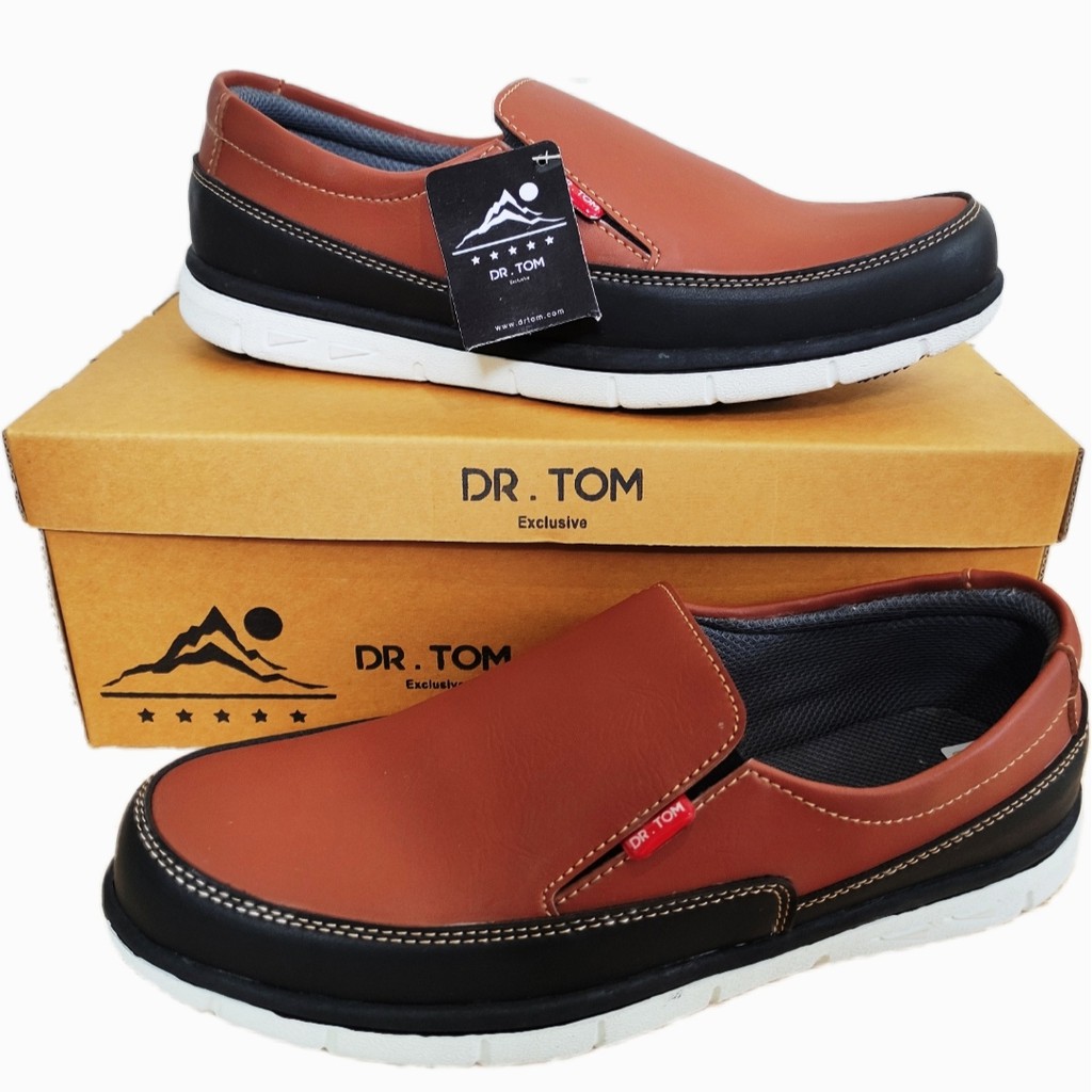 Sepatu Kasual Pria Slip On DR TOM 04