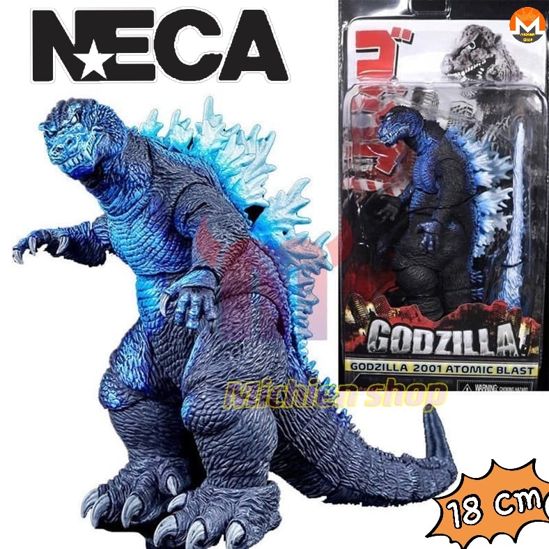 NECA GODZILLA 2001 Atomic Blast 12" head to tail action figure