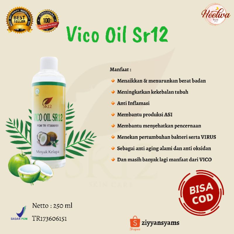 

BEST SELLER / MINYAK KELAPA ASLI / MURNI /Vico Sr12 250ml