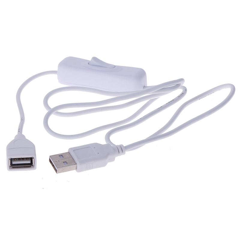 Deid 1Pc Kabel Extension USB Dengan Saklar ON / OFF Panjang 1m Untuk Kipas Angin Lampu