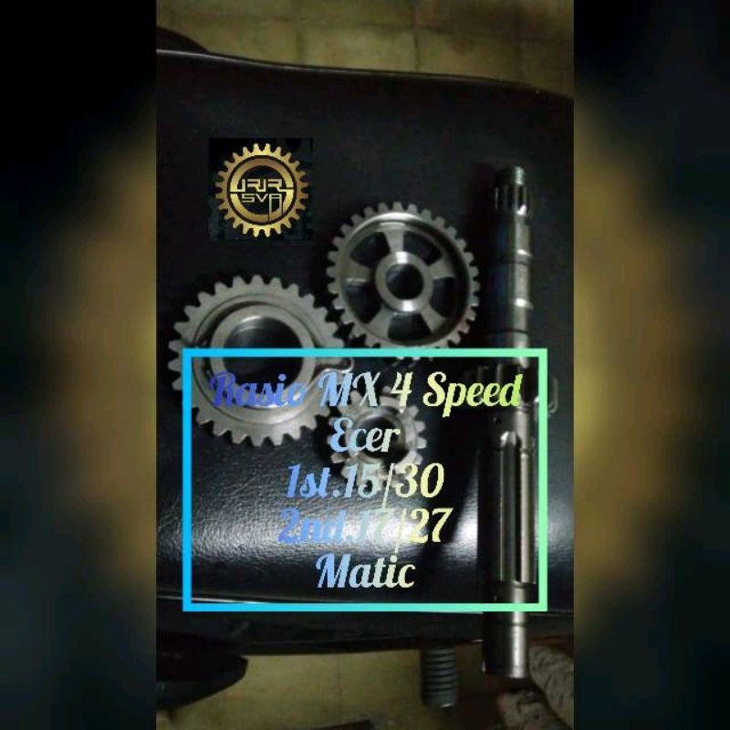 Gigi Rasio Racing Jupiter MX 4 Speed Otomatis atau Kopling Racing Drag Road Race Ecer Ukuran Gigi 1s