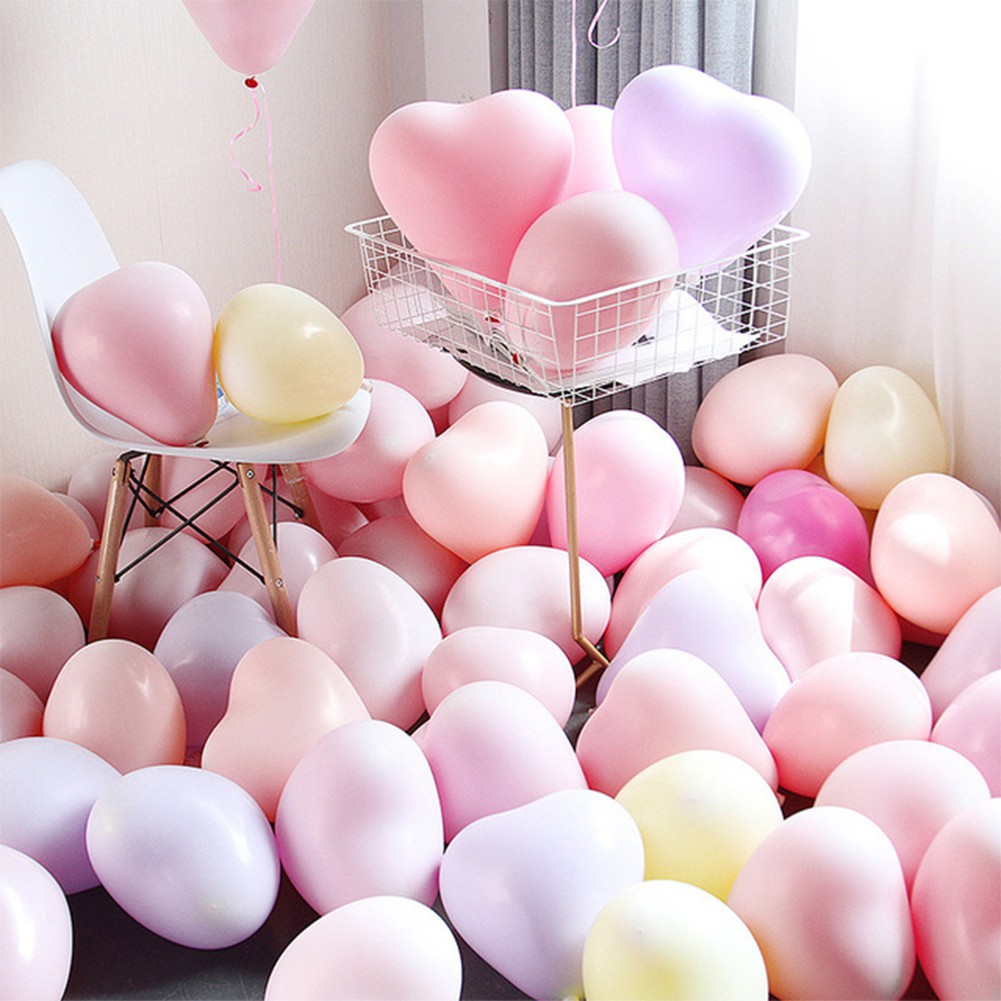 1pc Balon Udara Bentuk Macarons Permen Pastel Love Bahan Latex Untuk Dekorasi Pesta Ulang Tahun