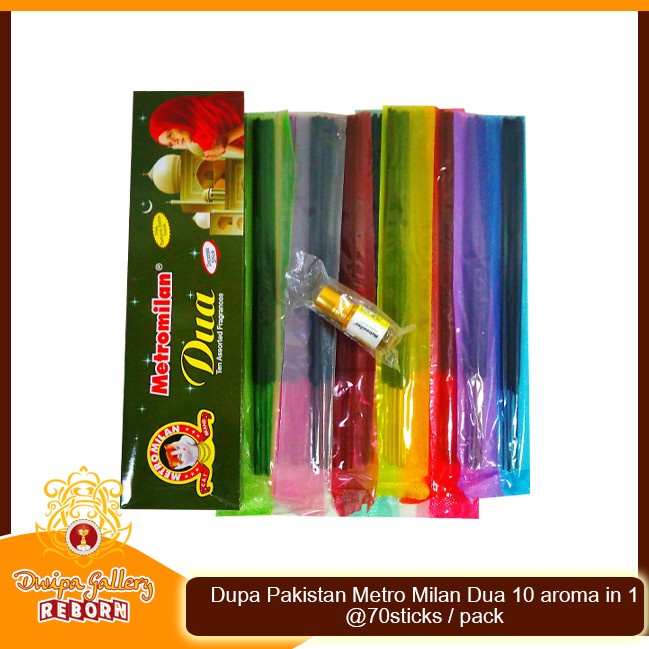 Dupa/ Hio Wangi Pakistan Metro Milan Dua 10 aroma in 1 @70 sticks/pack