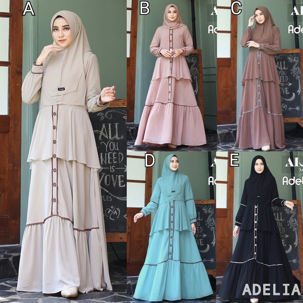 Gamis ADELIA SYARI Original by ALUNA MIRRAND