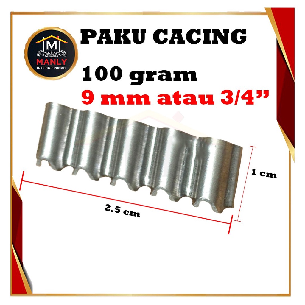 PAKU CACING / Paku Penyambung Triplek Kayu Nail (ISI 100 GRAM)