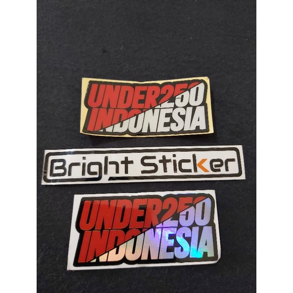 STICKER UNDER 250 INDONESIA PRINCUTT