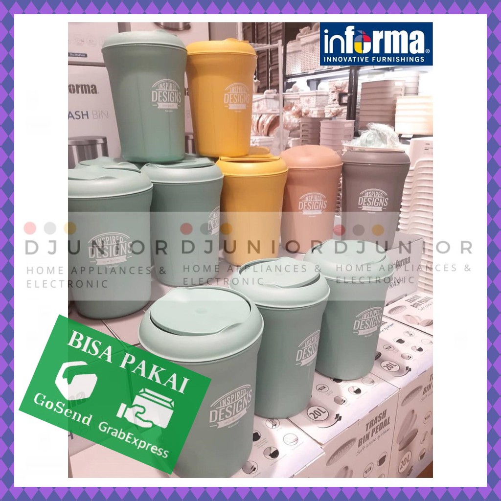 INFORMA - TEMPAT SAMPAH TUTUP AYUN / SWING TRASH DUST BIN