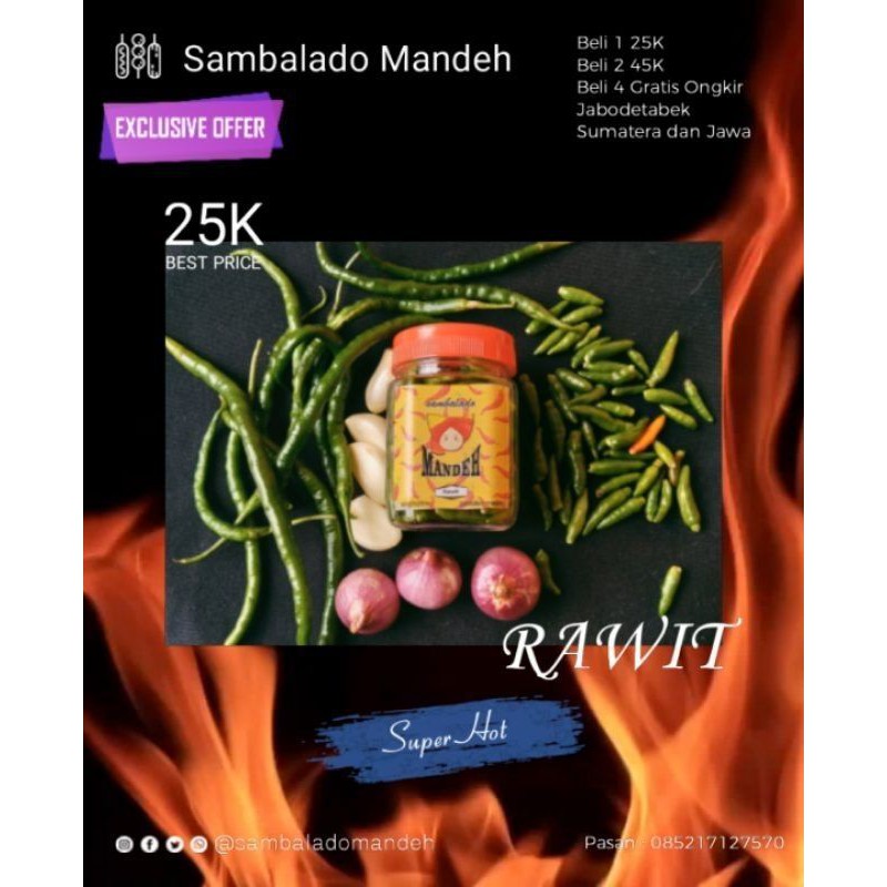 

Sambalado Mandeh Cabe Hijau