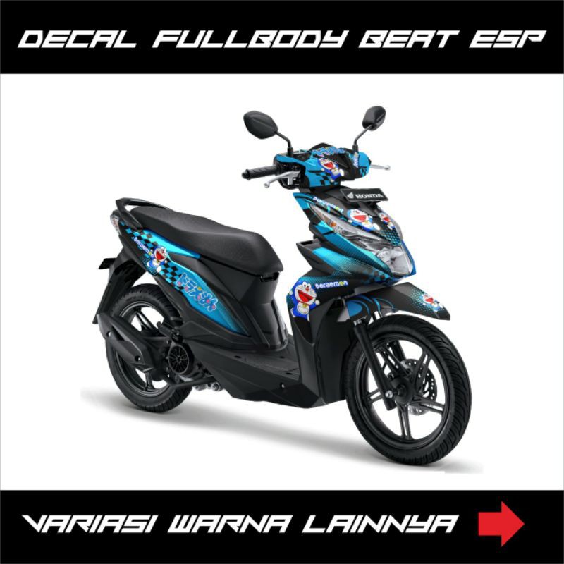 STIKER DECAL HONDA BEAT ESP/STREET / STIKER MOTOR BEAT ESP TAHUN 2017 - 2019 DORAEMON
