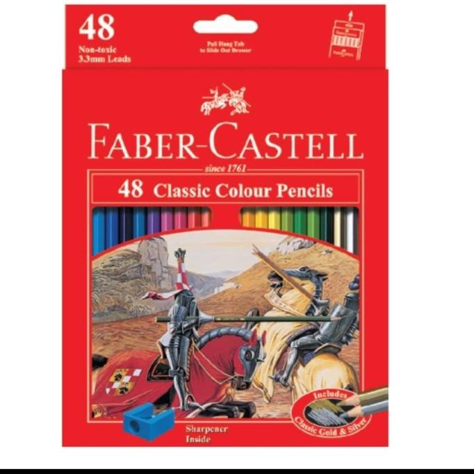 

(BISA COD) Pensil Warna Faber Castle Classic 48 Panjang BOOM SALE Kode 1033