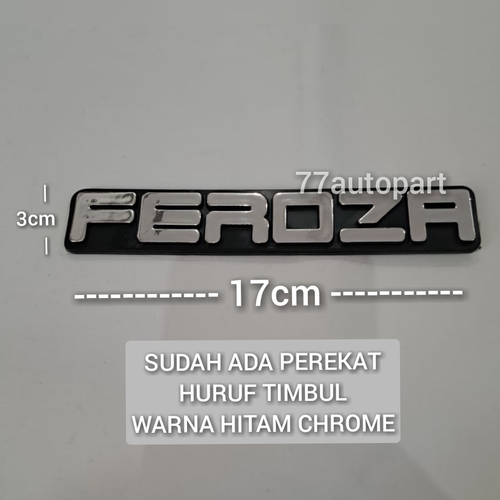 emblem logo mobil feroza tulisan feroza