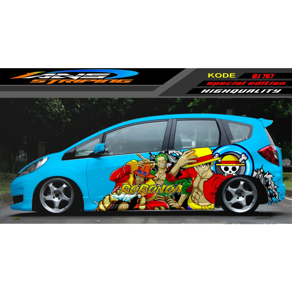 STIKER VARIASI  MOBIL HONDA BRIO AGYA JAZZ AVANZA YARIS / DECAL STICKER MOBIL JAZZ / STIKER MOBIL