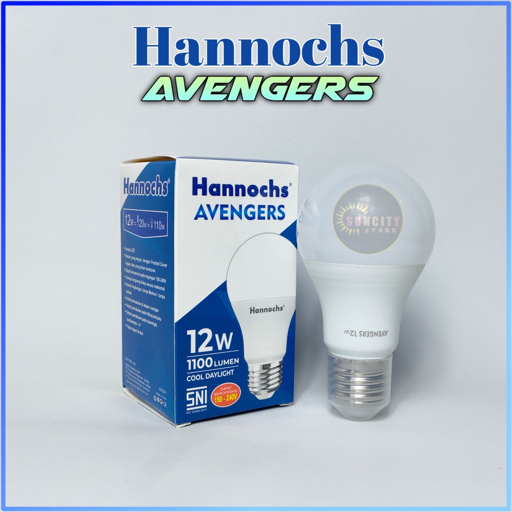 Hannochs Lampu LED Avengers 12 Watt - Cahaya Putih