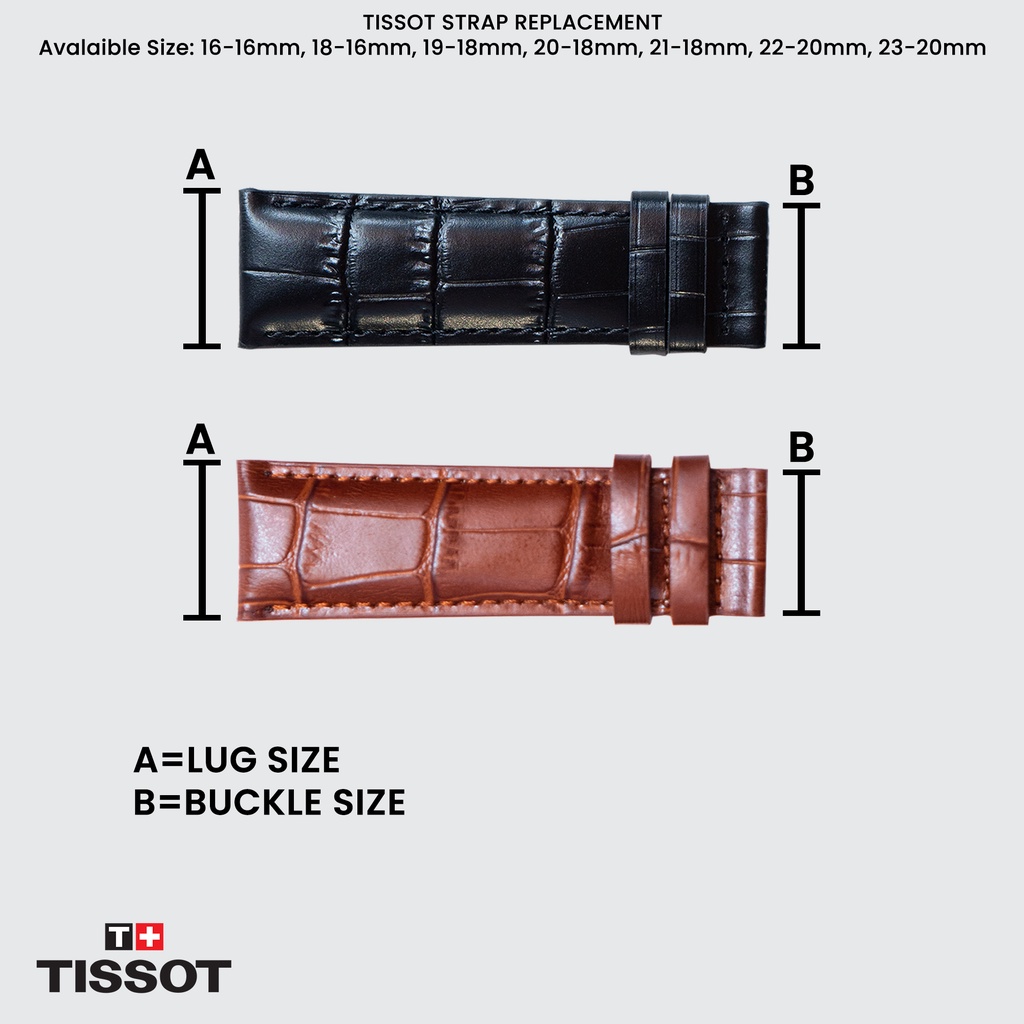 Strap Leather Tali Kulit Jam Tangan 16mm 20mm 22mm 19mm 18mm