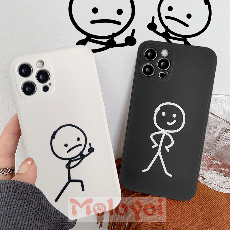 Case Motif Stickman Untuk Oppo A54 A95 A94 A16 A52 A92 A33 A53 A15 A12E A5S A74 A3S A95 A11 A9