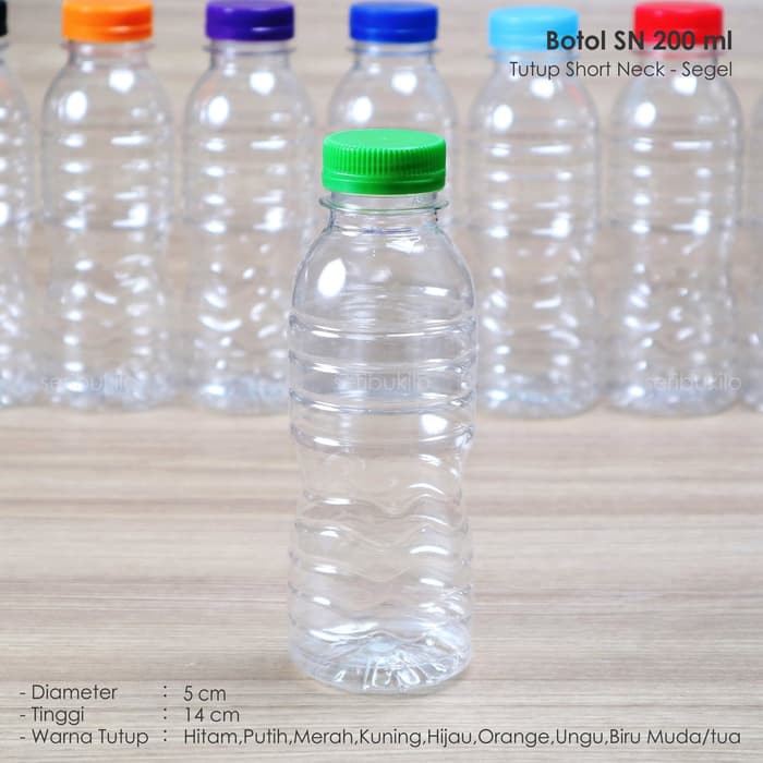 Botol Plastik 200 ml SN /Botol Juice 200 ml - SN/ Botol AMDK 200 ml