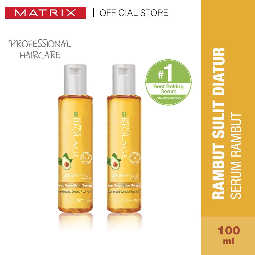 MATRIX Biolage Deep Smoothing Serum - Serum Pelembut Perawatan Pelembab Rambut Kusut 100 ml