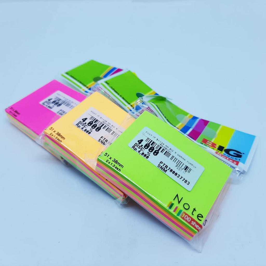 POST IT  BIG  WARNA TUMPUK/WARNA-WARNI