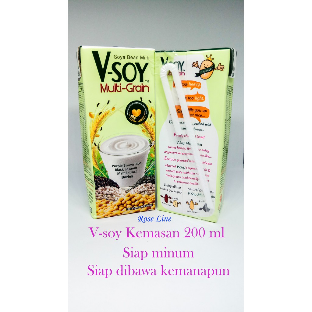 V Soy Multi Grain 200 Ml Kemasan Baru Shopee Indonesia