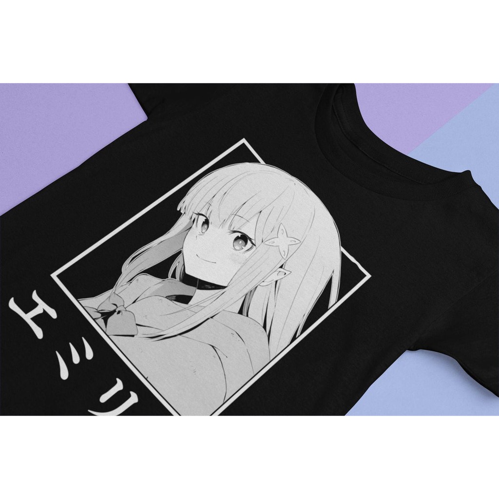 Tshirt Emilia Smile Re Zero Anime Manga Premium