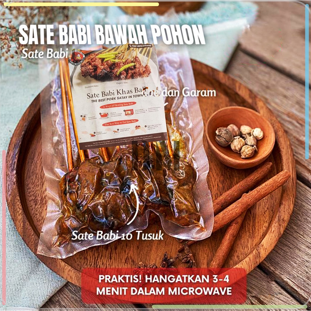 

Sate Babi Bawah Pohon Pork Grill Fresh Meat Daging Lilit Kulit Lemak Bacon Ham Samcan Ribs Belly Slice Giling Segar Manis Tusuk Tusukan Guling Pangggang Pak Malen Karya Rebo Pan Ana Samsam Hong Oleh Oleh2 Makanan Khas Bali Vacuum Beku Frozen Food Hutan