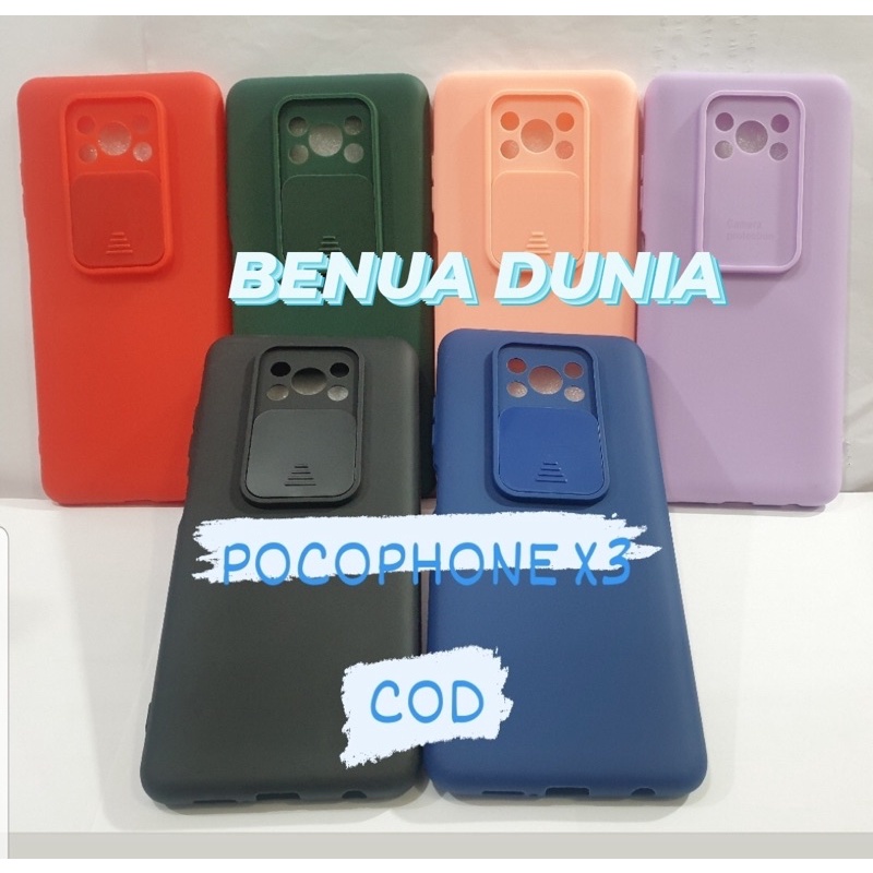 CASE SLIDE XIAOMI POCOPHONE X3 - SLIDE CASE PELINDUNG KAMERA POCOPHONE X3 - BENUA DUNIA