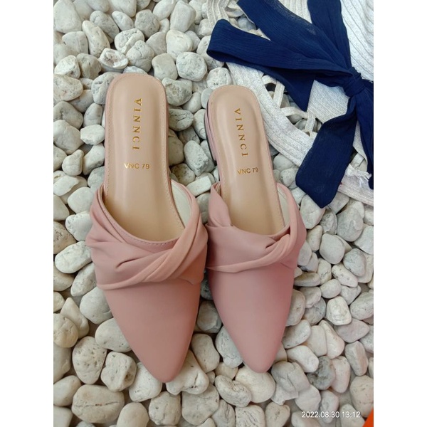 Sandal flat wanita vinnci girly by shabi.shoes