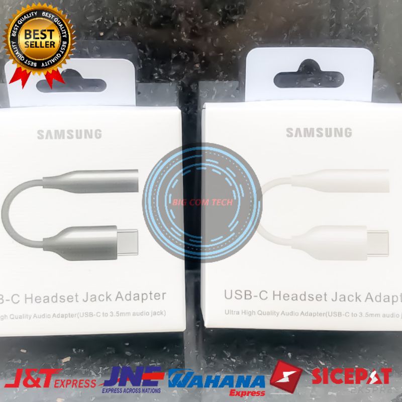 Converter Earphone Headset Handsfree Samsung Galaxy A33 5G / A34 5G / A53 5G / A54 5G / A73 5G / S10 Lite / Note 10 Plus / Note 10 Lite / Note 20 Ultra / Fold / Z Fold2 5G / A71 / A72 / A80 / A90 Usb Type-C To Jack Audio 3.5mm Original